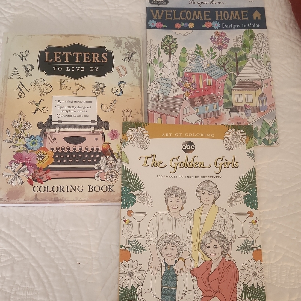 Adult Coloring Book Lot